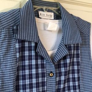 Vtg Miss Dorby Blue Dress